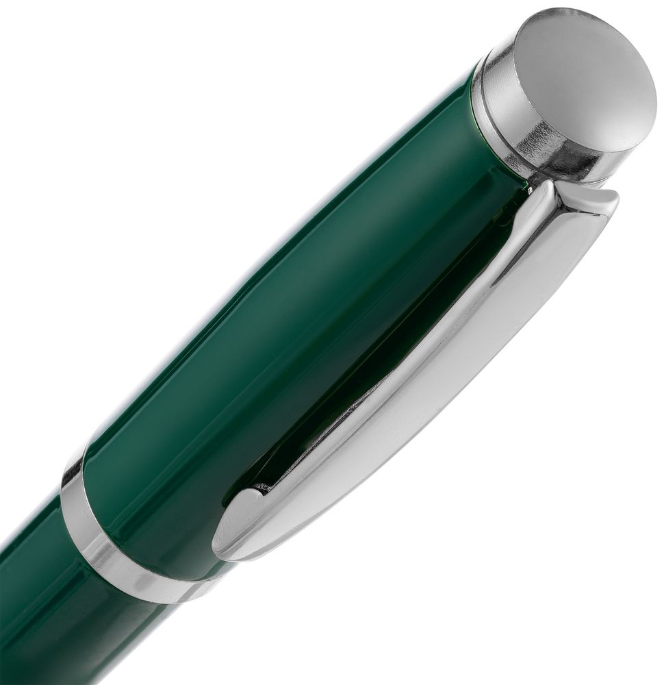 Ручка шариковая Letra Chrome, глянцевая, темно-зеленая / Миниатюра WWW (1000)