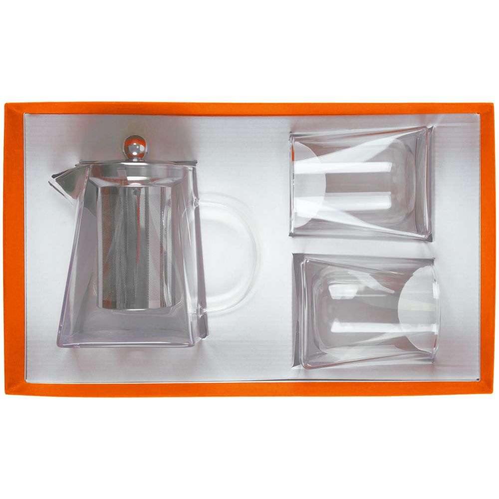 Чайный набор Quadroni в оранжевой коробке / Миниатюра WWW (1000)