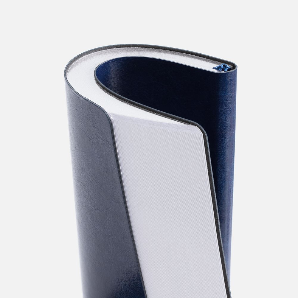 Ежедневник Nebraska Flex, недатированный, синий с серебром / Миниатюра WWW (1000)