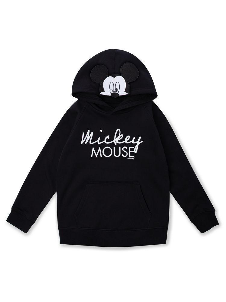 Худи детское Mickey In My Head, черное / Миниатюра WWW (1000)