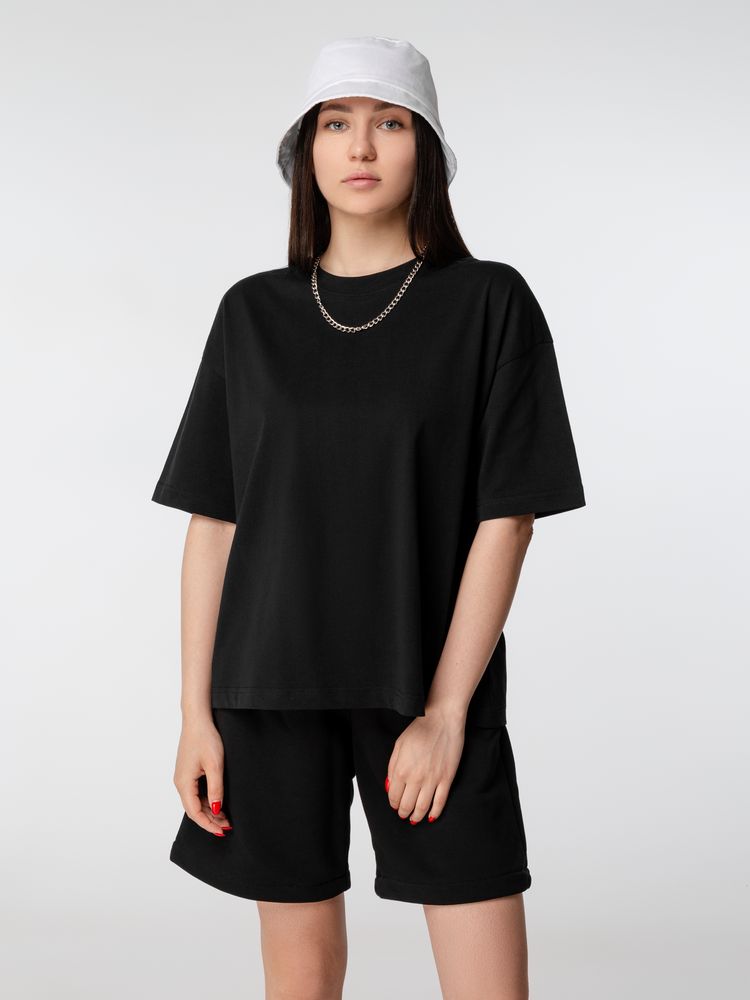 Футболка оверсайз женская Boxy Women, черная / Миниатюра WWW (1000)