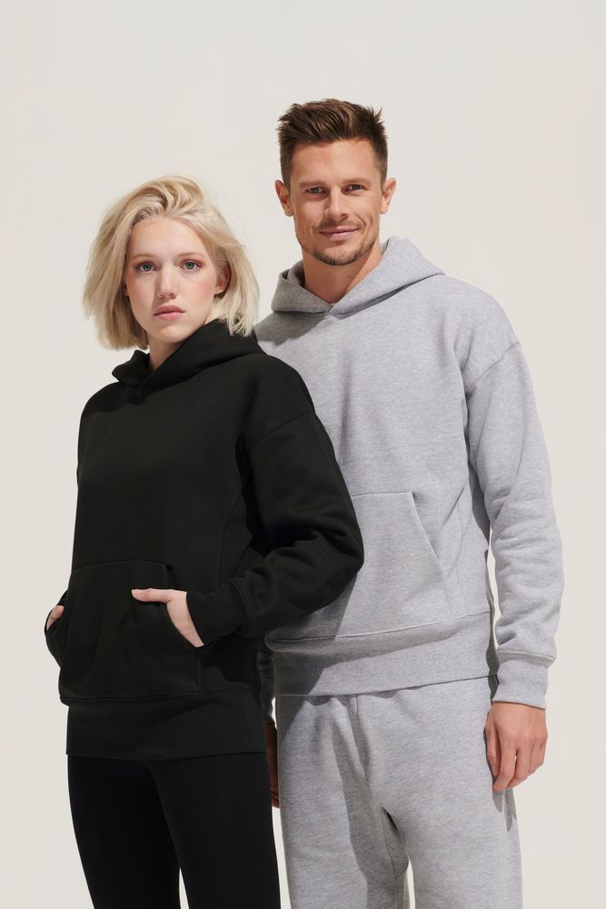 Худи оверсайз унисекс Origin, серый меланж / Миниатюра WWW (1000)