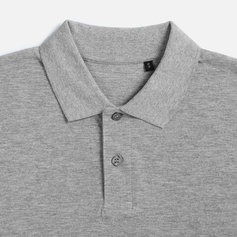 Рубашка поло унисекс Pulse, серый меланж / Миниатюра WWW (1000)