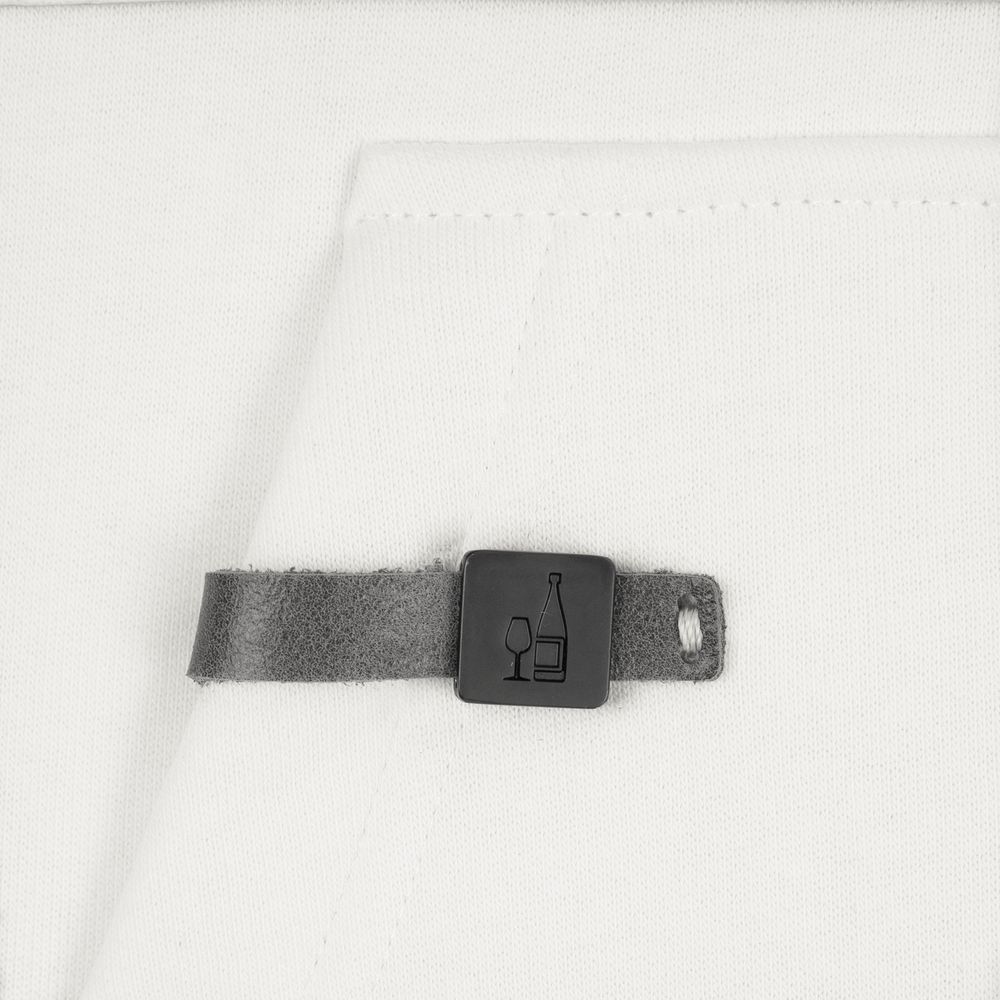 Лейбл кожаный Gimel, S, серый / Миниатюра нанесения (1000)