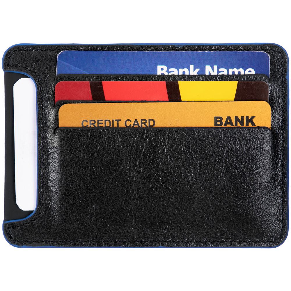 Чехол для карточек Arrival, черный с синим / Миниатюра WWW (1000)