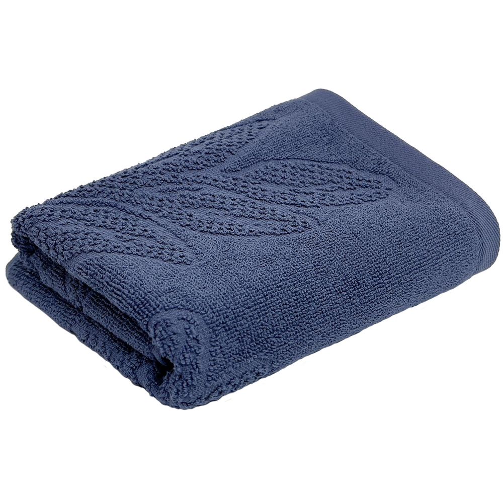 Полотенце махровое «Флора», среднее, синее / Миниатюра WWW (1000)