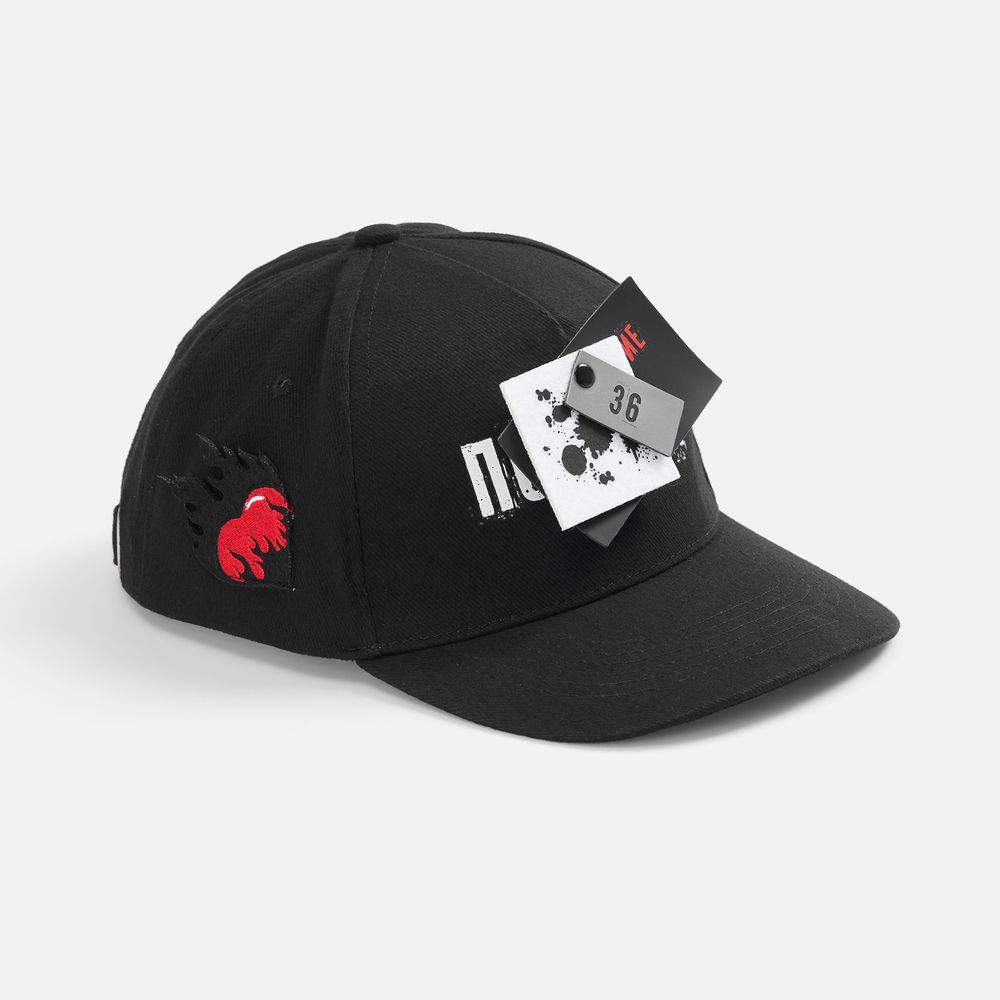 Шеврон из фетра Felt M, черный / Миниатюра нанесения (1000)