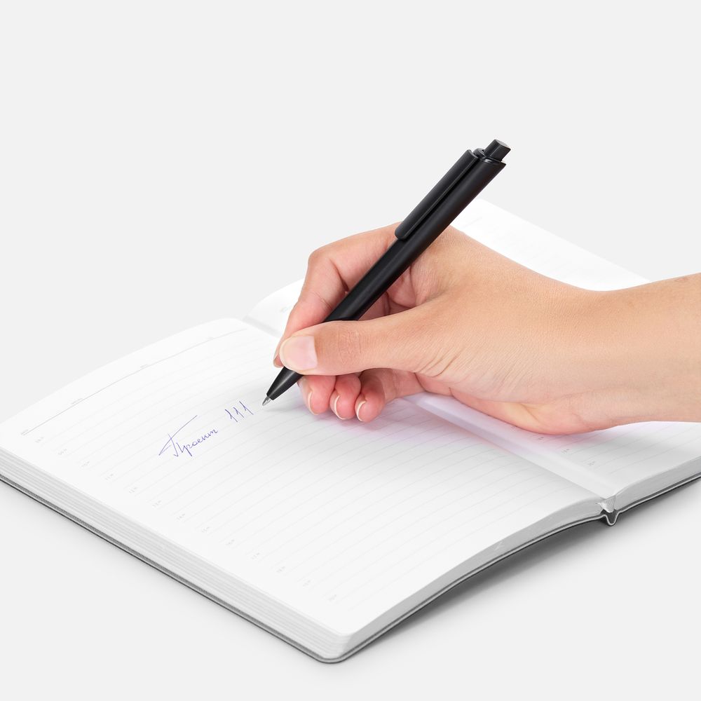 Ручка шариковая Informa, матовая, черная / Миниатюра WWW (1000)