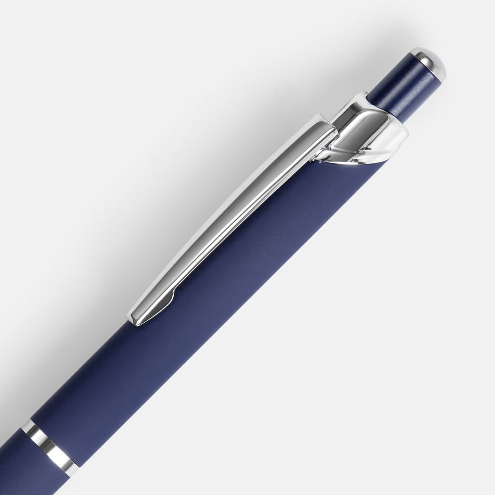 Ручка шариковая Chromos Soft Touch, синяя / Миниатюра WWW (1000)