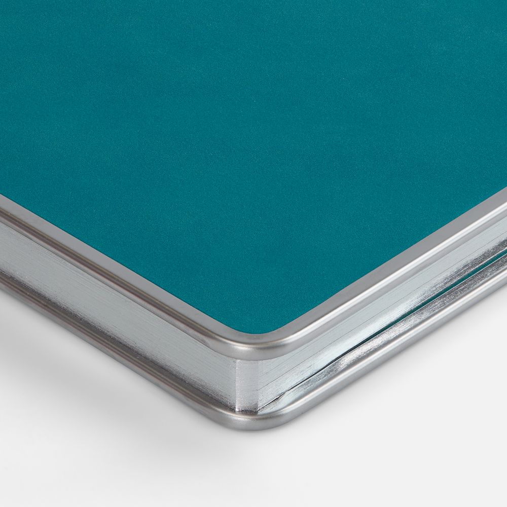 Ежедневник Metal Frame на заказ, датированный, бирюзовый / Миниатюра WWW (1000)