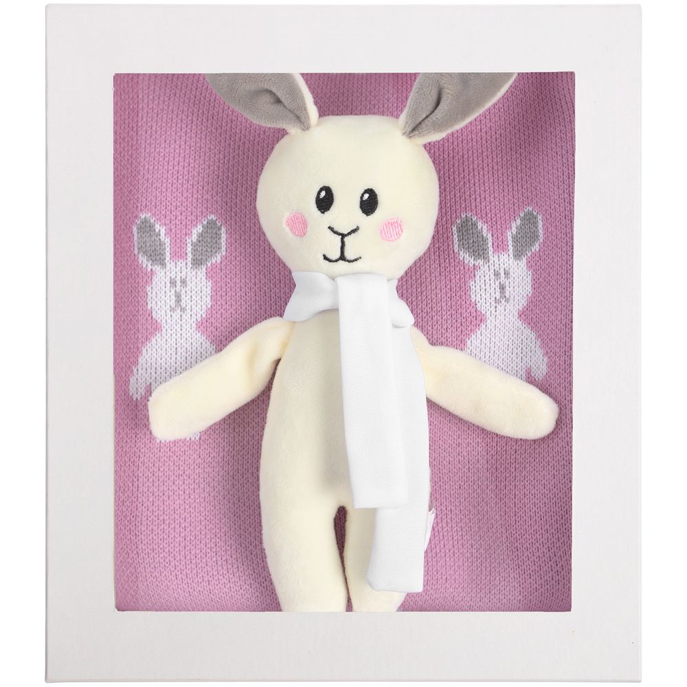 Набор детский с зайками Beastie Toys, розовый / Миниатюра WWW (1000)