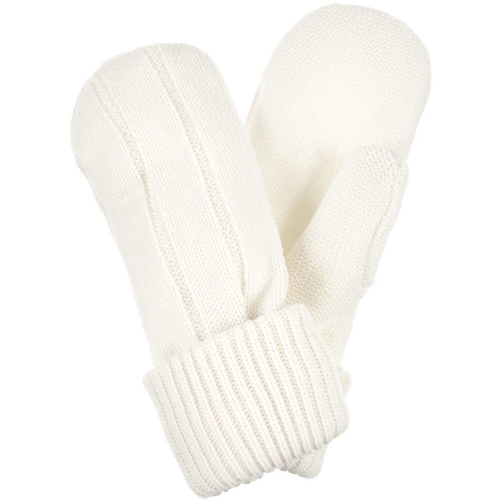 Варежки Knit Beat, белые (молочные) / Миниатюра WWW (1000)