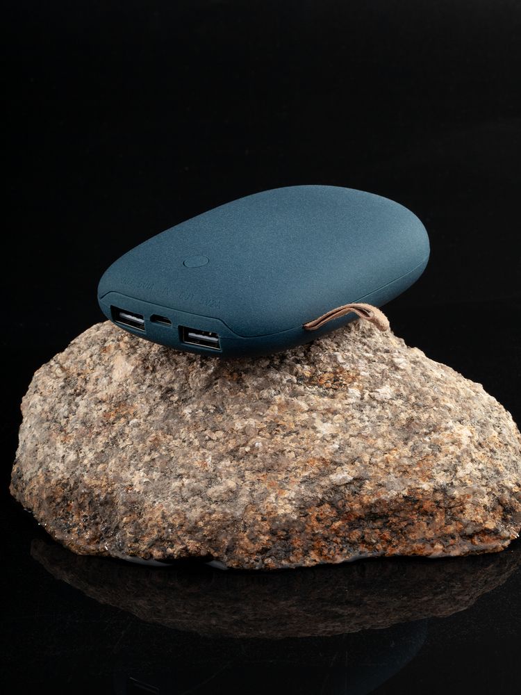 Внешний аккумулятор Pebble 7800 мАч, серо-синий / Миниатюра WWW (1000)