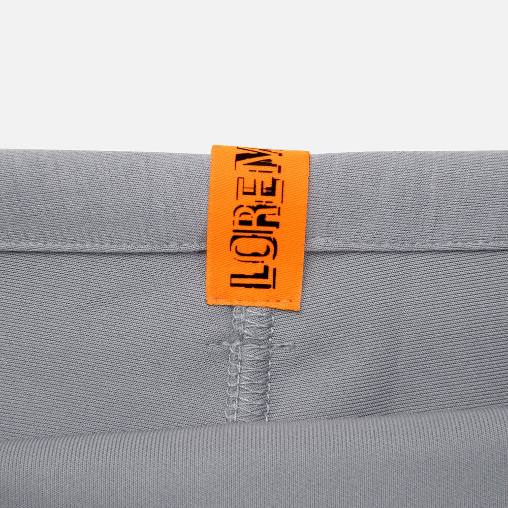 Лейбл тканевый Epsilon, S, оранжевый неон / Миниатюра нанесения (1000)