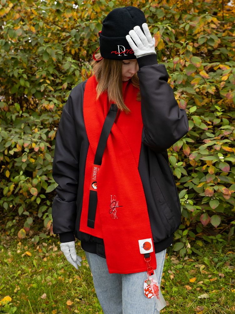 Шарф Urban Flow, красный / Миниатюра WWW (1000)