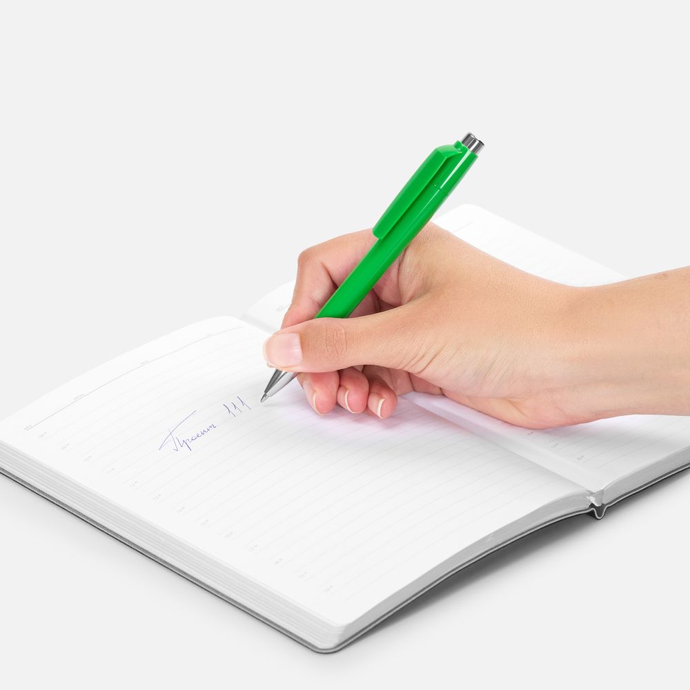 Ручка шариковая Klippa, зеленая / Миниатюра WWW (1000)