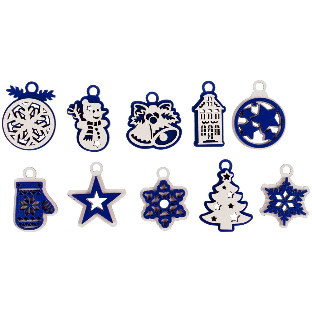 Елка с игрушками One Two Tree, синяя / Миниатюра WWW (1000)