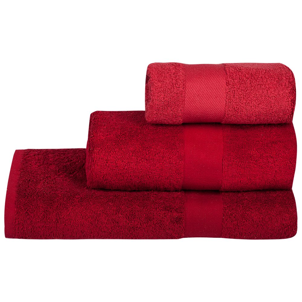 Полотенце махровое Soft Me Small, бордовое / Миниатюра WWW (1000)