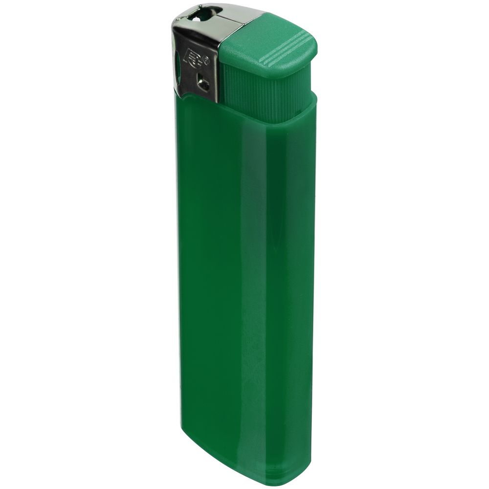 Зажигалка пьезо Flameclub, многоразовая, зеленая / Миниатюра WWW (1000)