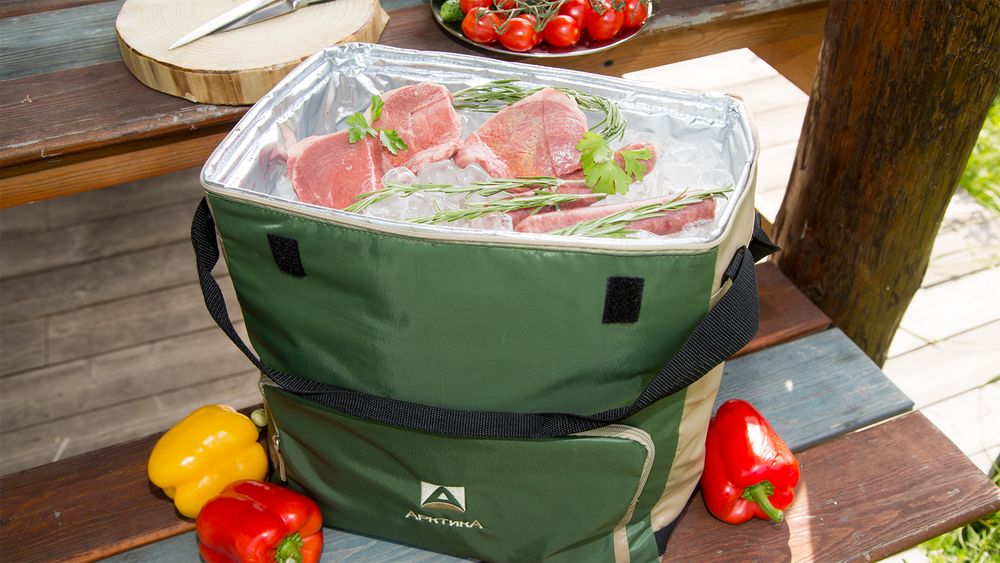 Термосумка с люком «Арктика», M, зеленая / Миниатюра WWW (1000)