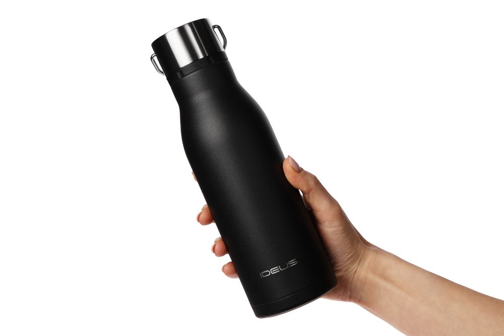 Термобутылка Tabenodo, черная / Миниатюра WWW (1000)