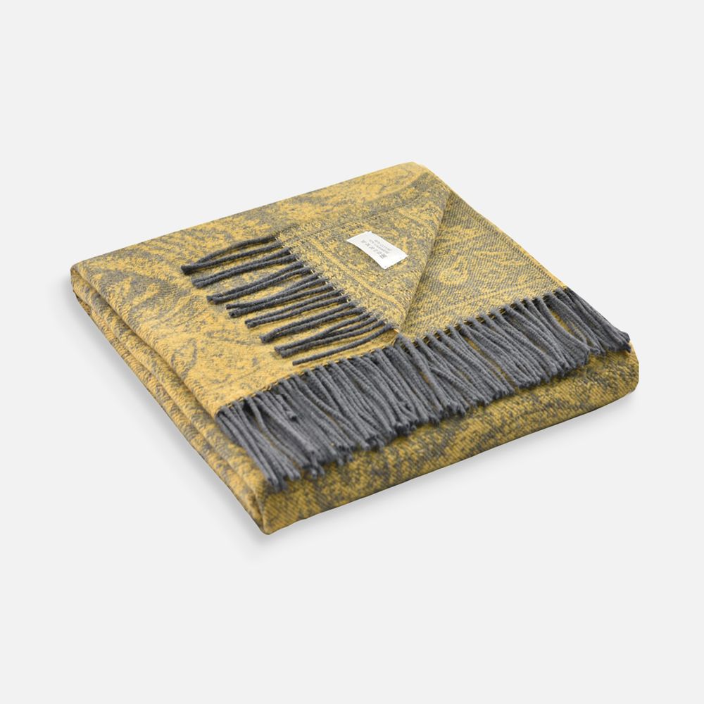 Плед Magnolia, желтый / Миниатюра WWW (1000)