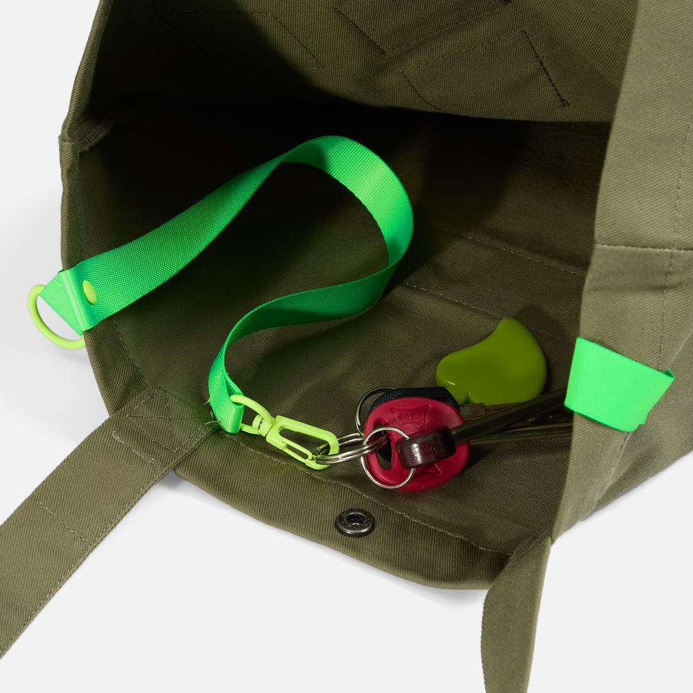 Стропа текстильная Fune 20 S, зеленый неон, 40 см / Миниатюра WWW (1000)