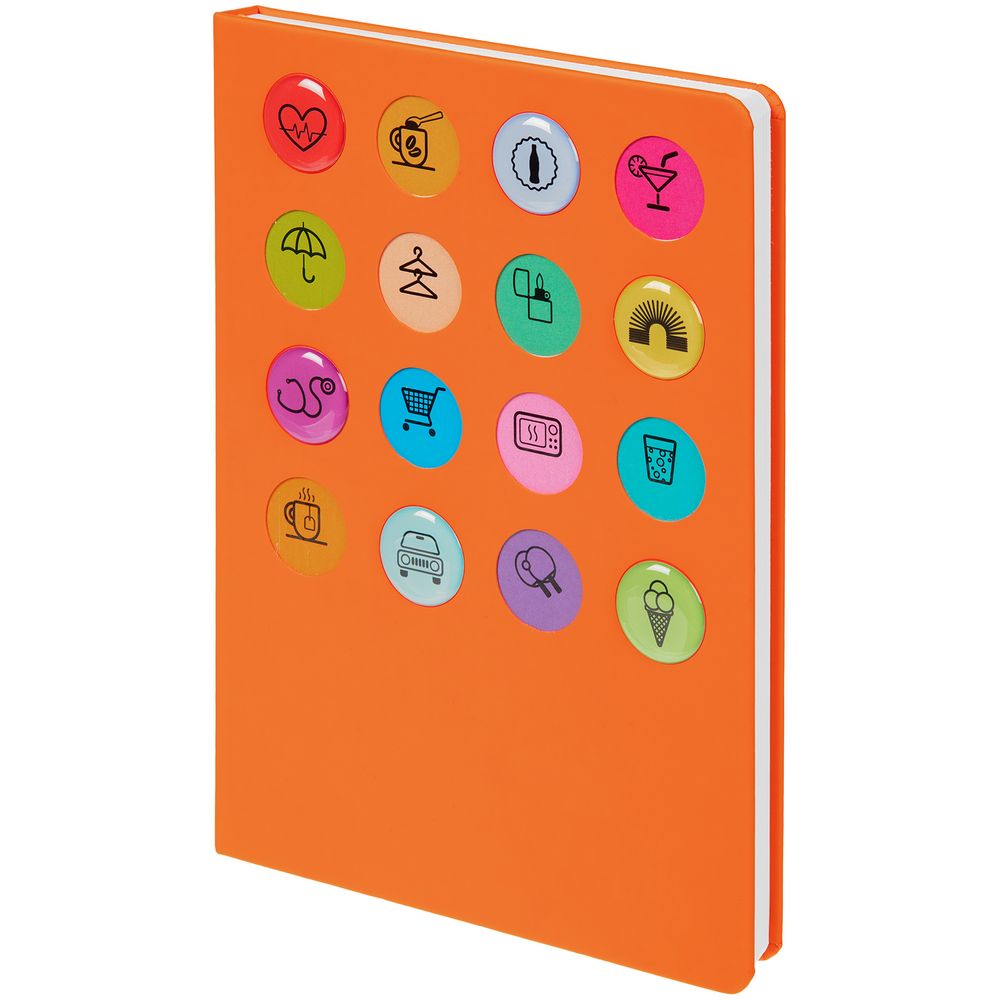 Ежедневник «История изобретений», недатированный, оранжевый / Миниатюра WWW (1000)