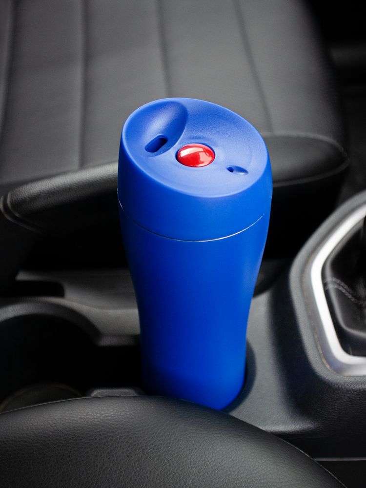 Термостакан Solingen, вакуумный, герметичный, синий / Миниатюра WWW (1000)