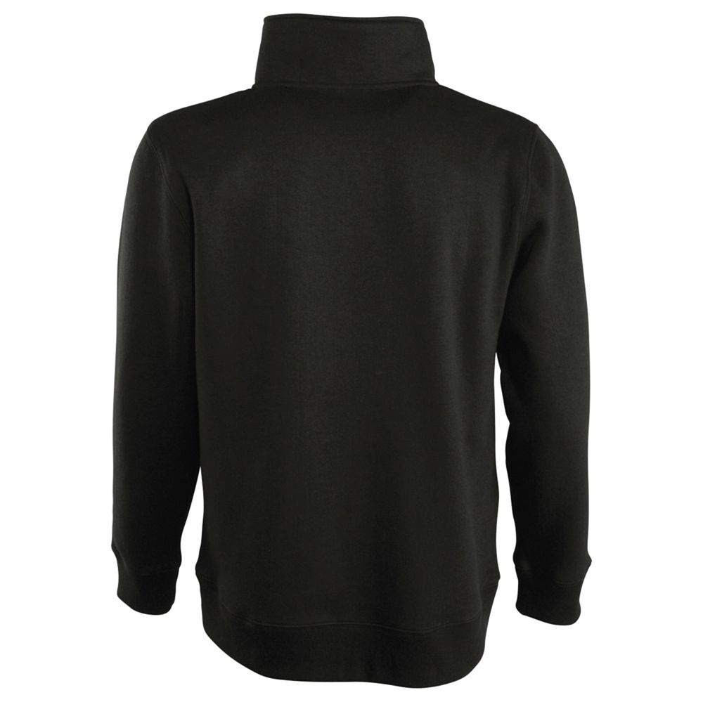 Толстовка Scott 290 с контрастным воротником на молнии, черная / Миниатюра WWW (1000)