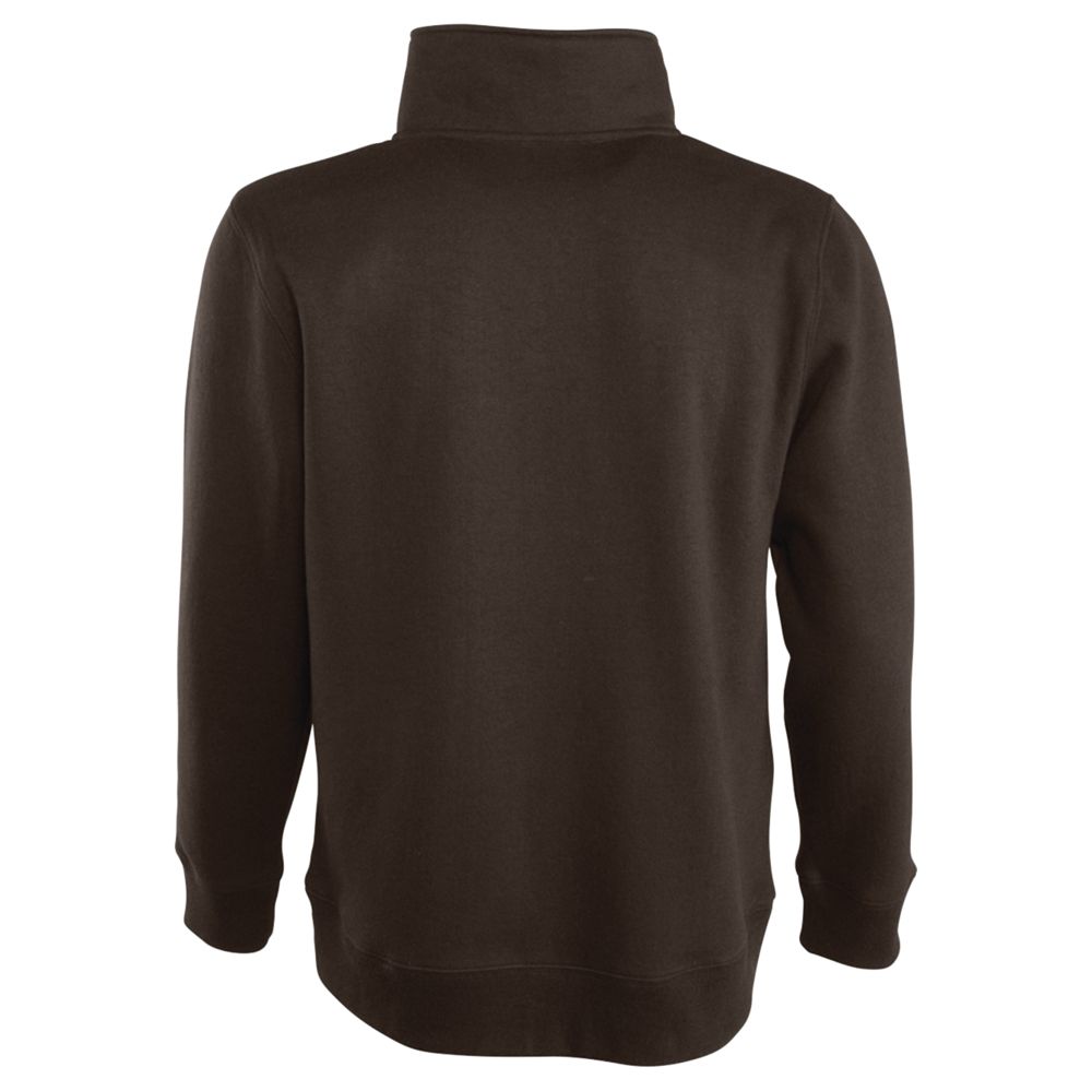 Толстовка Scott 290 с контрастным воротником на молнии шоколадно-коричневый / Миниатюра WWW (1000)