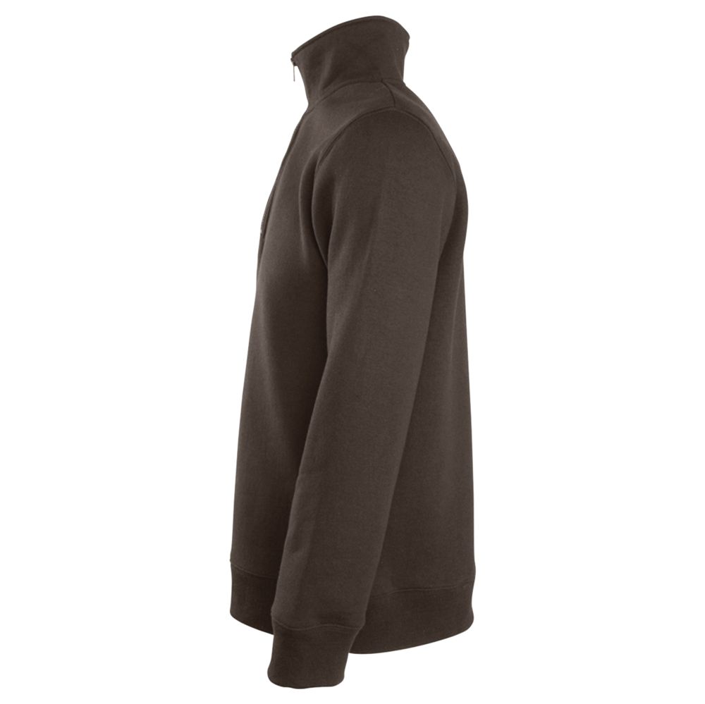 Толстовка Scott 290 с контрастным воротником на молнии шоколадно-коричневый / Миниатюра WWW (1000)