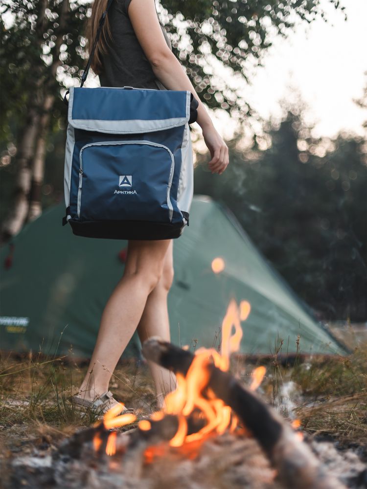 Термосумка с люком «Арктика», M, синяя / Миниатюра WWW (1000)