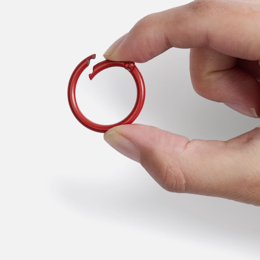 Карабин-кольцо Claus, L, красный / Миниатюра WWW (1000)