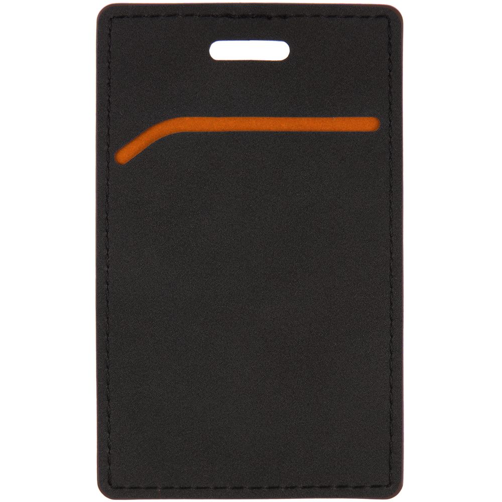 Чехол для пропуска Multimo, черный с оранжевым / Миниатюра WWW (1000)
