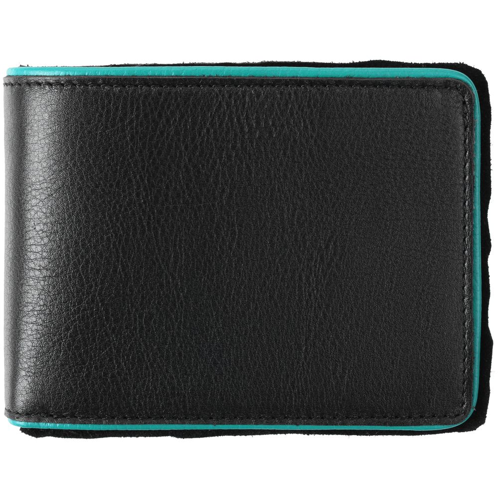 Кошелек Partinico, черный с бирюзовым / Миниатюра WWW (1000)