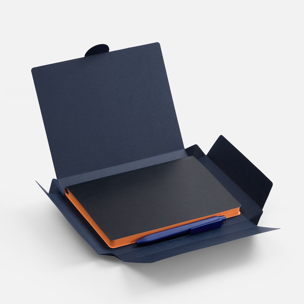 Набор Doppio, синий с оранжевым / Миниатюра WWW (1000)