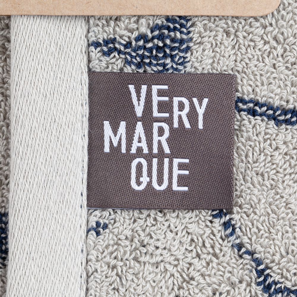 Полотенце Giraffe, малое, бежевое с синим / Миниатюра WWW (1000)