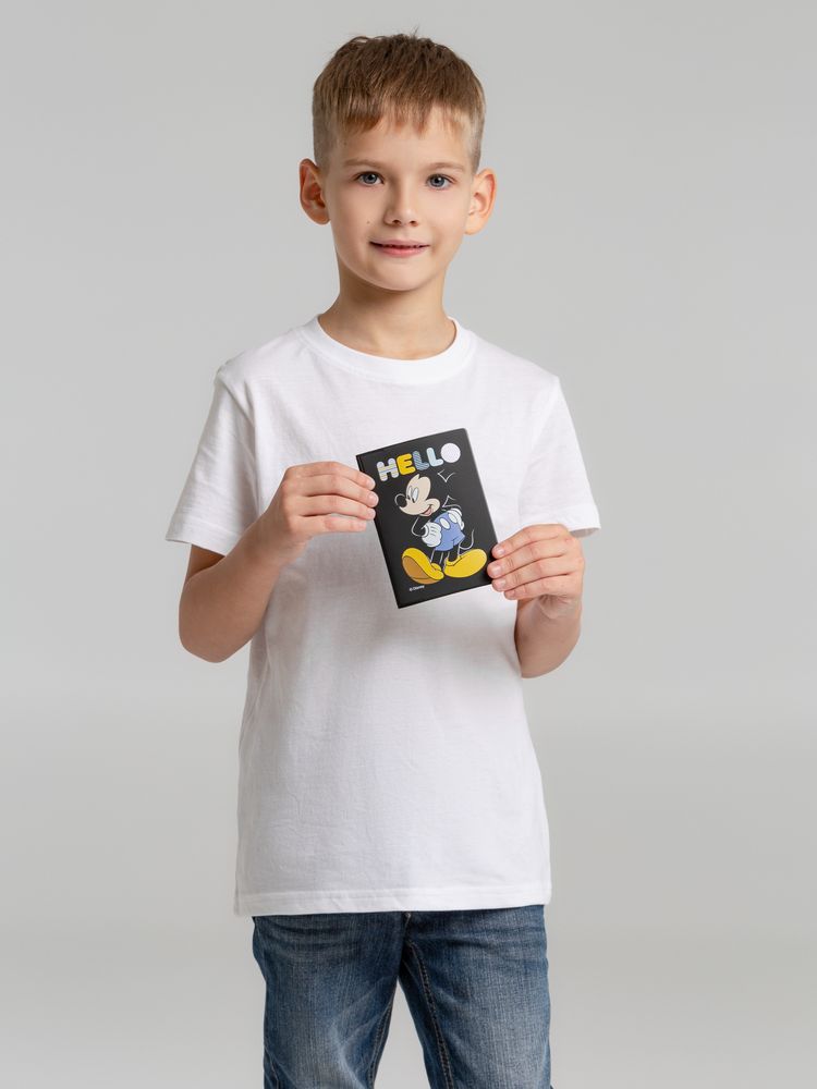 Обложка для паспорта Hello Mickey, черная / Миниатюра WWW (1000)