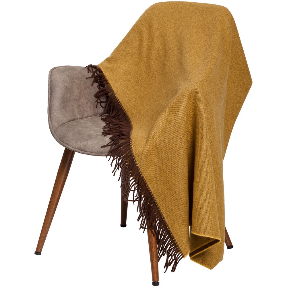 Плед Ermes, желто-коричневый / Миниатюра WWW (1000)