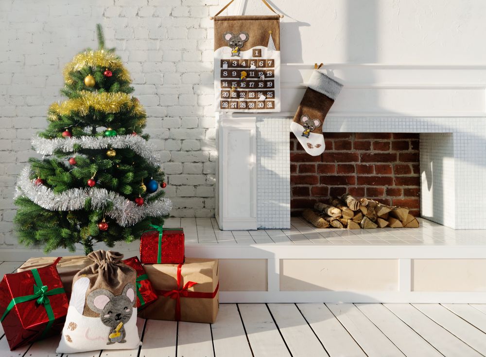 Носок для подарков Noel, с мышкой / Миниатюра WWW (1000)