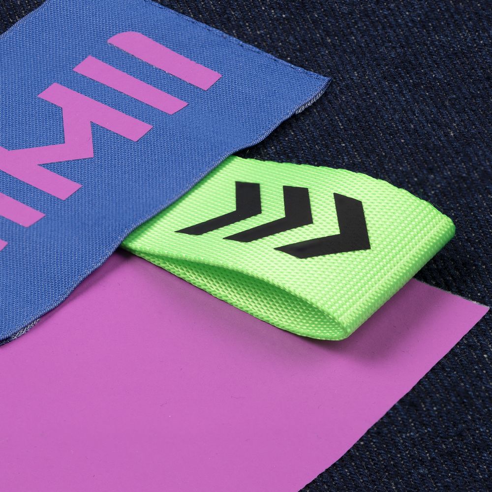 Лейбл тканевый Epsilon, XL, синий / Миниатюра нанесения (1000)