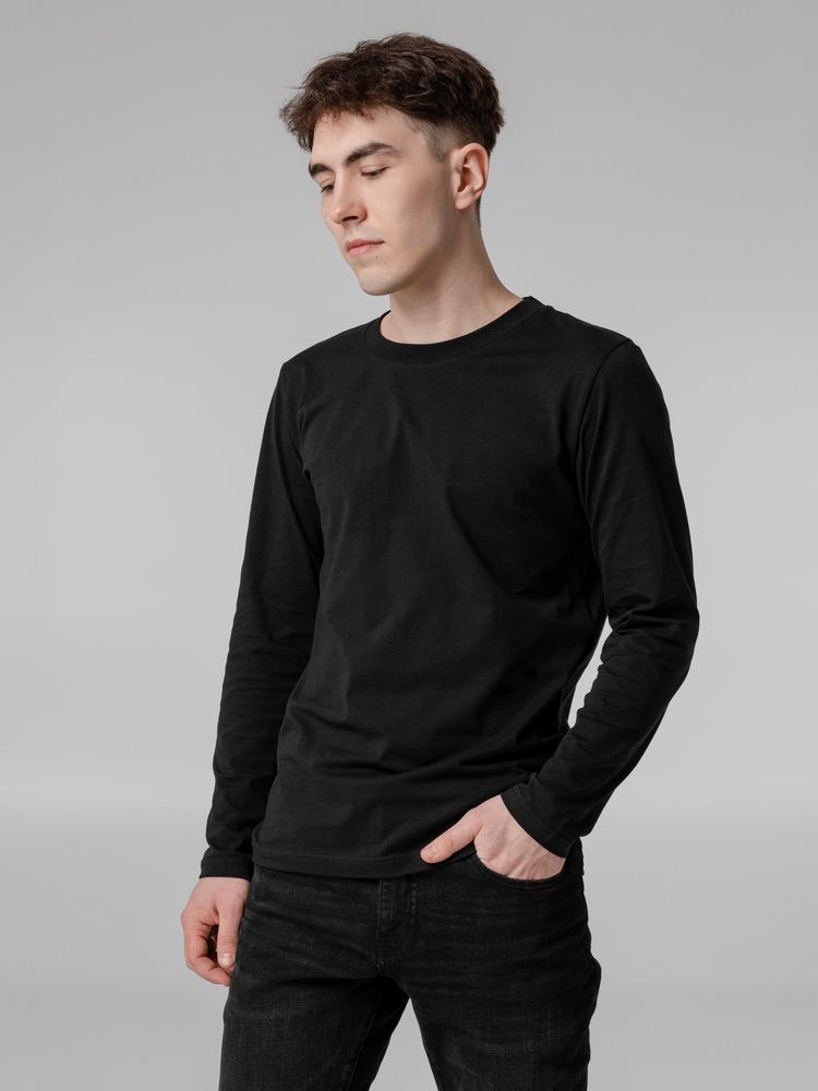 Футболка с длинным рукавом Lehta, черная / Миниатюра WWW (1000)