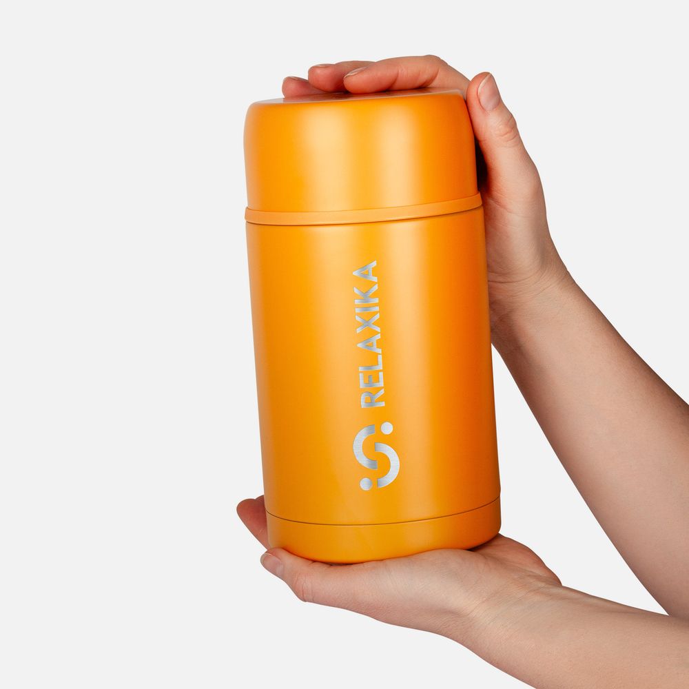 Термос для еды Relaxika 1000, желтый / Миниатюра WWW (1000)