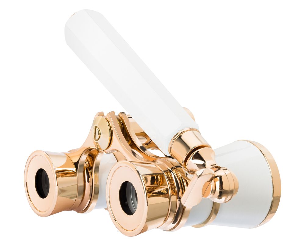 Театральный бинокль-лорнет Broadway 325E, белый / Миниатюра WWW (1000)