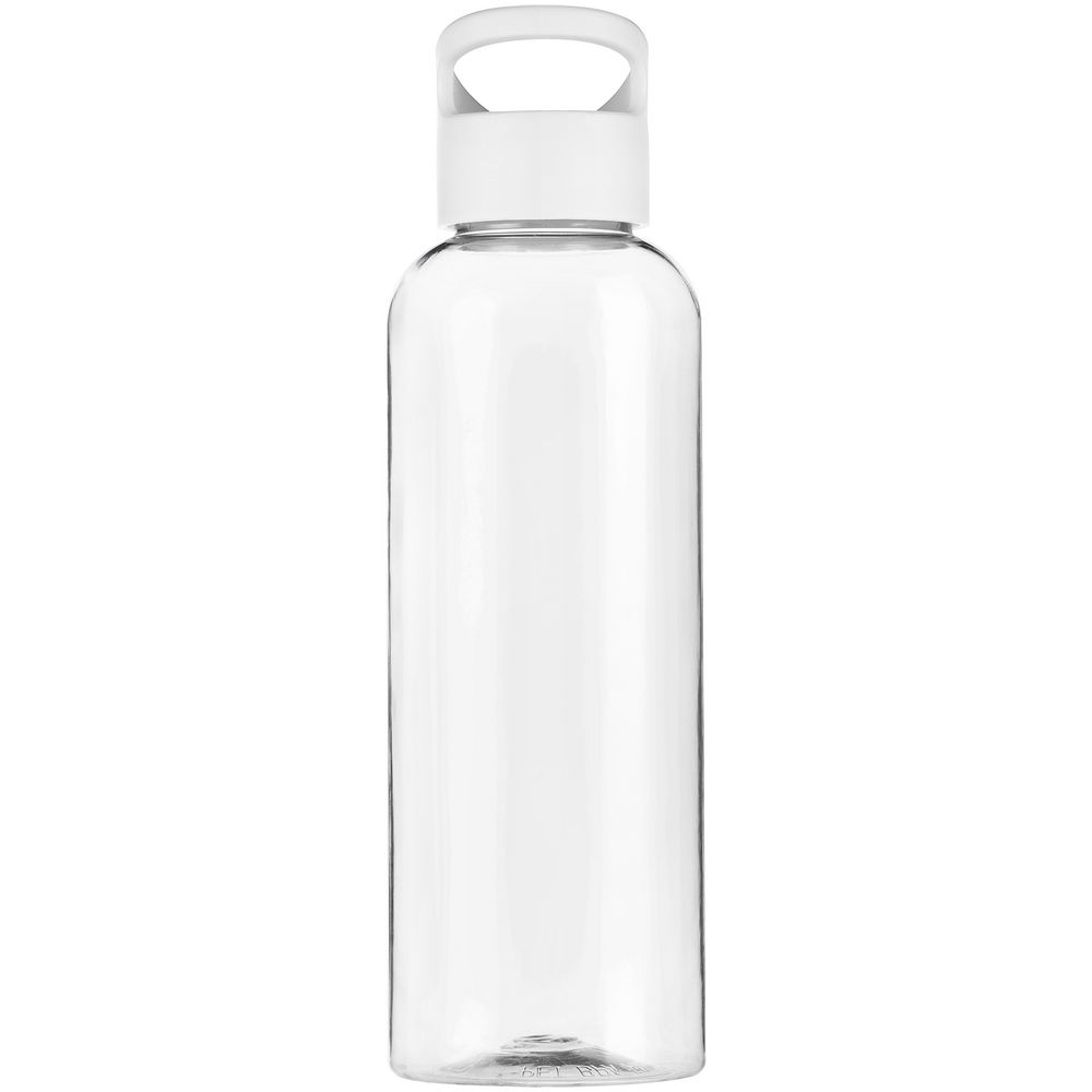 Бутылка для воды Plaske, прозрачная с белой крышкой / Миниатюра WWW (1000)