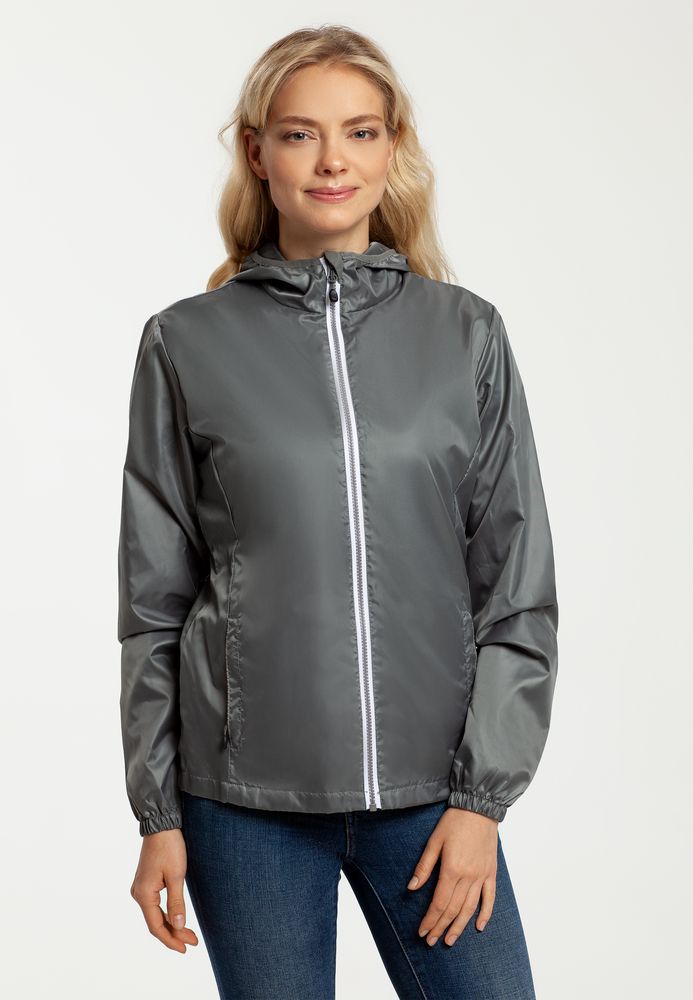 Ветровка женская Fastplant серая / Миниатюра WWW (1000)