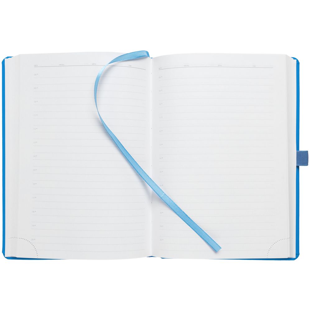 Ежедневник Favor, недатированный, голубой / Миниатюра WWW (1000)