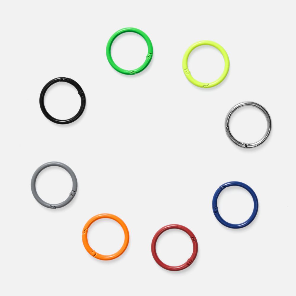 Карабин-кольцо Claus, L, красный / Миниатюра WWW (1000)