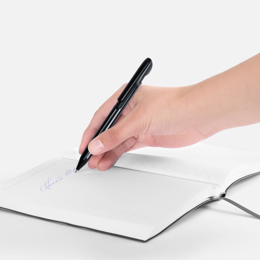 Ручка шариковая Evoxx Recycled, черная / Миниатюра WWW (1000)